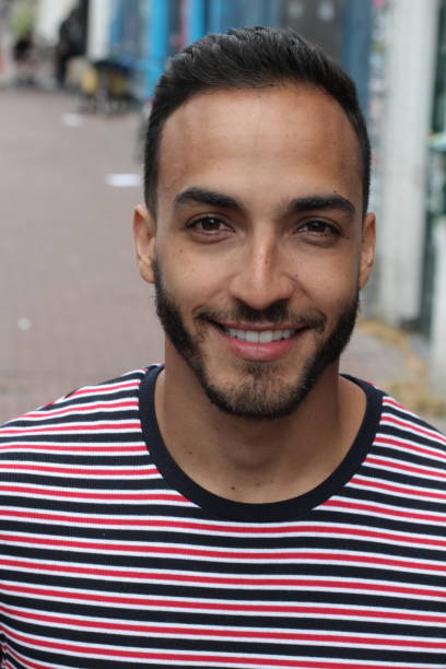 istock Very cute mixed race man outdoors portrait 1333743314
