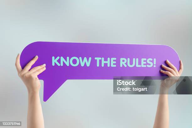 Know The Rules Stock Photo - Download Image Now - Rules, Law, Wisdom