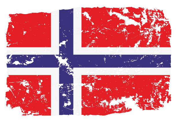 ilustrações, clipart, desenhos animados e ícones de bandeira grunge da noruega - norwegian flag norway flag freedom