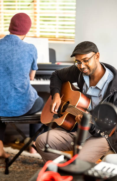 istock Musicians having online concert from home 1333765731