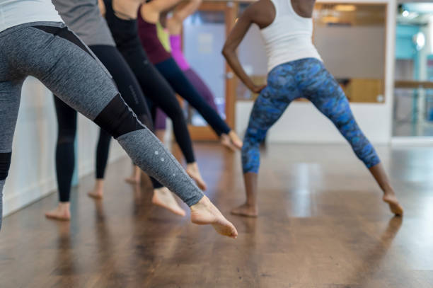 istock Group Barre Fitness Class 1333766532