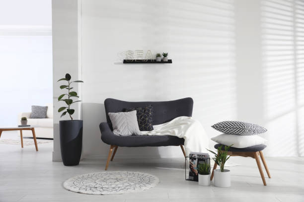 istock Stylish living room interior with comfortable sofa 1333769460