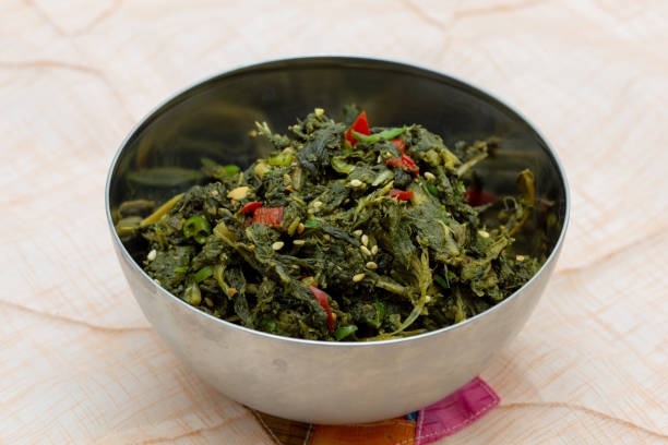 istock Dried Radish Leaves with soy bean sauce 1333770025