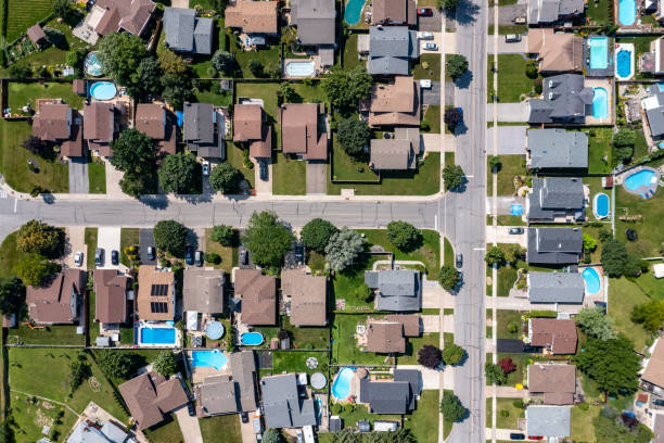 istock Aerial Townscape View, Thorold, St. Catharines, Canada 1333775081