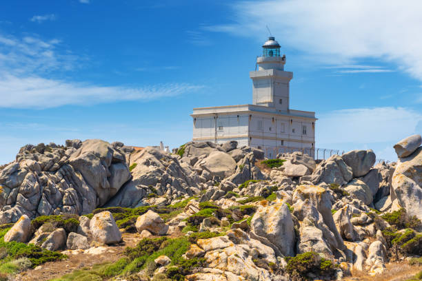 istock Beautiful lighthouse in Capo Testa, Sardinia 1333775160