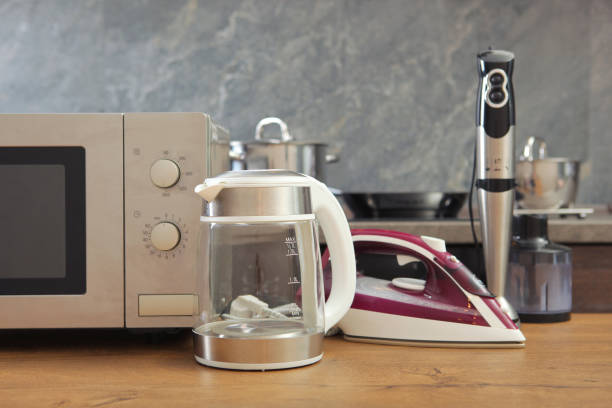 istock Modern kitchen and home appliances on the background of the kitchen interior 1333783388