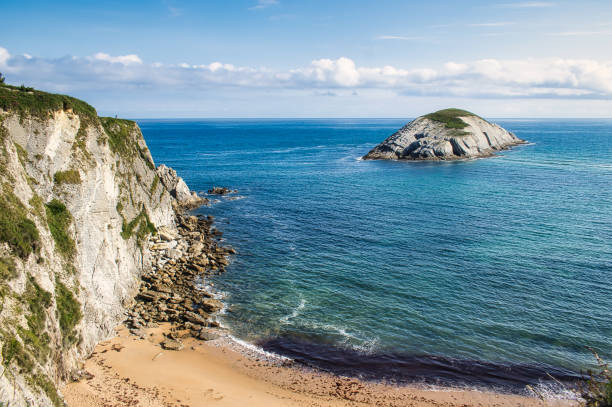 istock Castro Island off the broken coast in Cantabria, Spain 1333784272