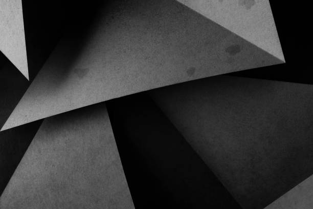 istock Geometric shapes made paper, abstract background 1333787957