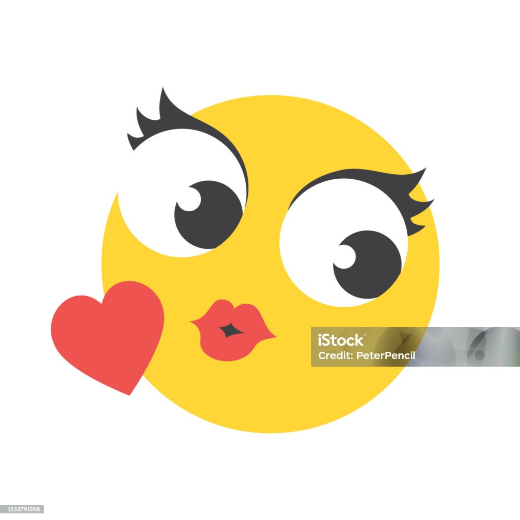 Moa Hôn Nụ Cười Nữ Biểu Tượng Emoji Biểu Tượng Cảm Xúc Cười Cảm ...