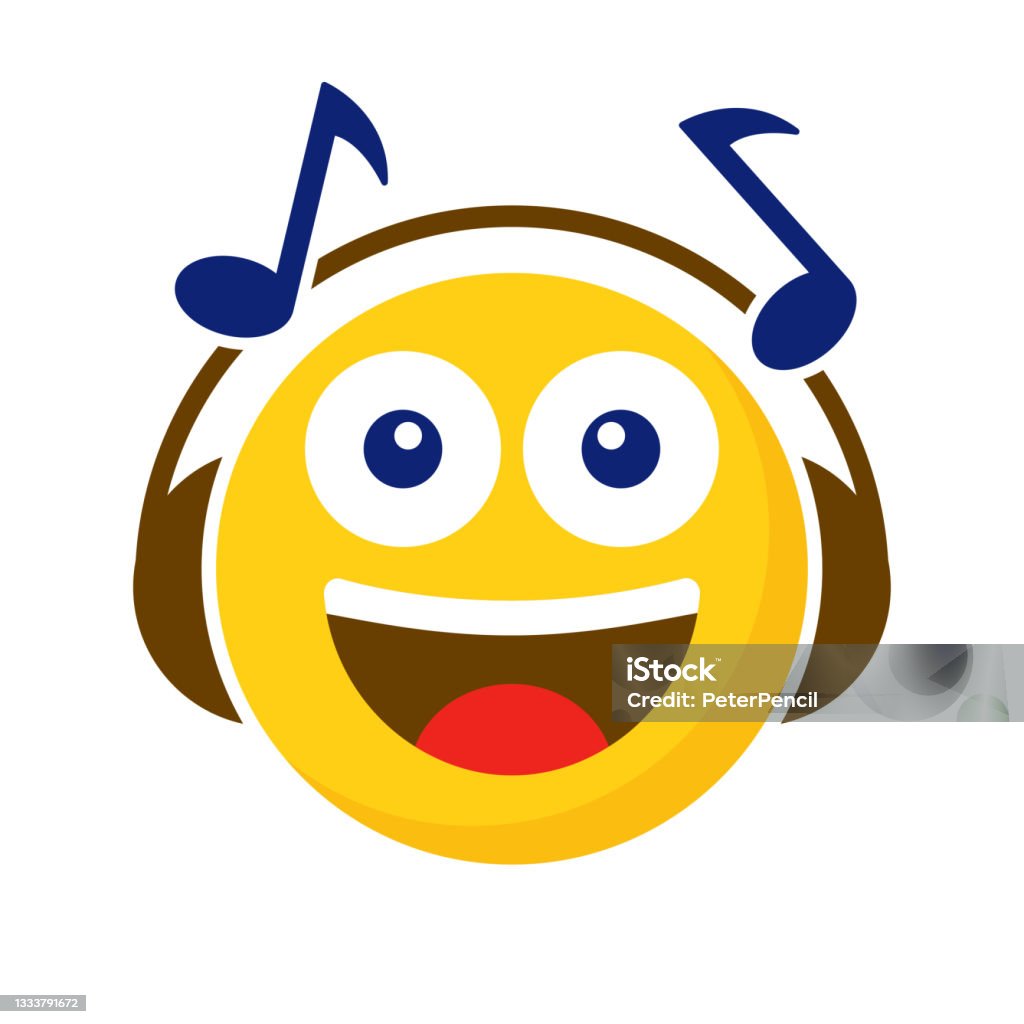 Âm Nhạc Nghe Smiley Biểu Tượng Emoji Biểu Tượng Cảm Xúc Cười Cảm ...