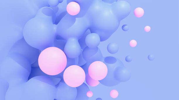 istock 3D illustration of colorful metaballs 1333797433