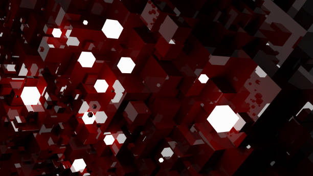 istock Abstract background composed of  glossy and shiny cubes. 3D illustration 1333797483