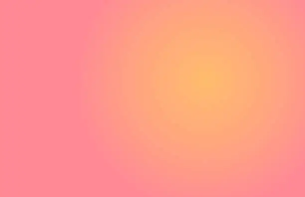 Vector illustration of Pink coral and orange colors gradient background.