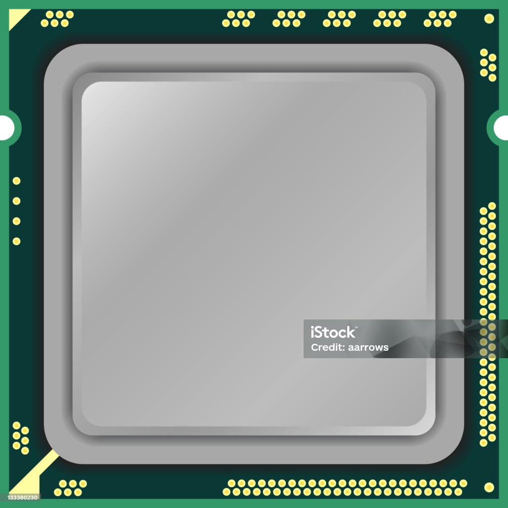 Cpu Computer Stock Illustration - Download Image Now - CPU, Computer ...