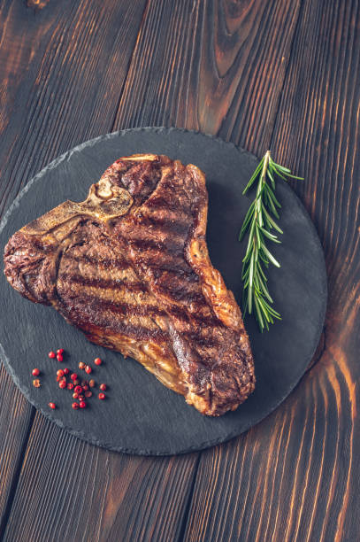 istock Grilled T-bone steak with fresh rosemary 1333808142