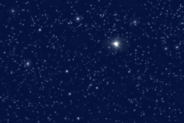 istock Dark blue abstract background of night sky with stars 1333809397