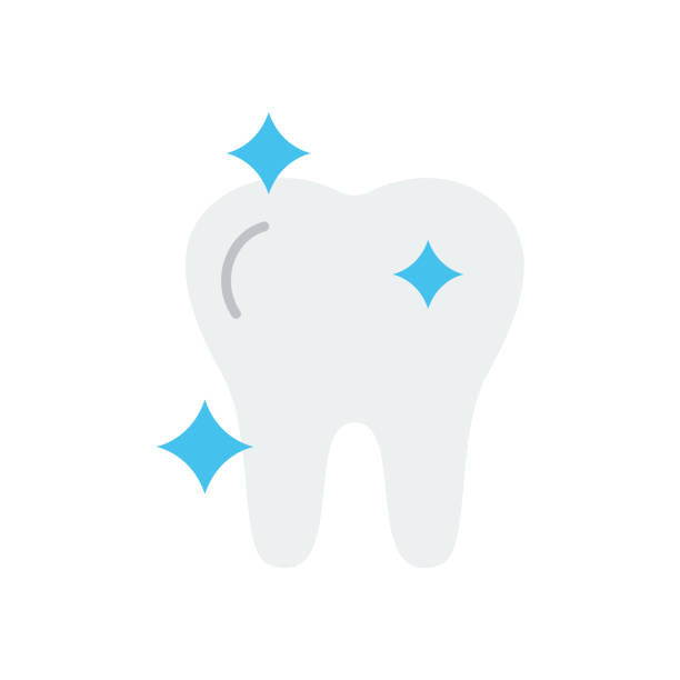 Dental Health Flat Icon. Flat Design Vector Illustration Dental Health Flat Icon. Flat Design Vector Illustration dentist logos stock illustrations