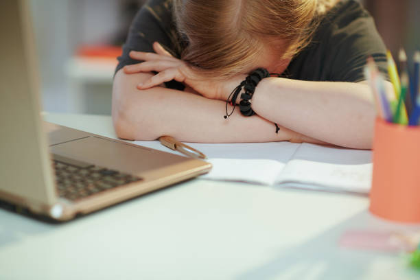 istock Tired child sleeping at home in sunny day 1333830673