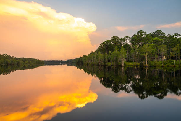 istock Vivid Cloud Reflection in Georgia Lake 1333833313