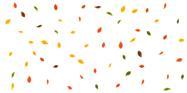 istock Falling autumn leaves. Red, yellow, green, brown r 1333834129