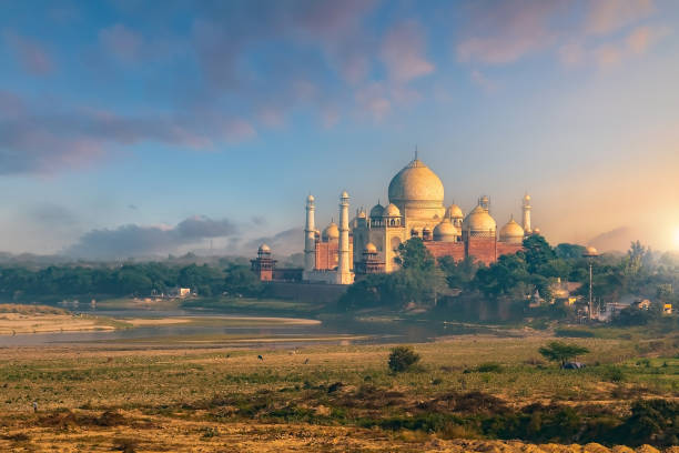 istock Taj Mahal in Agra, India 1333838594