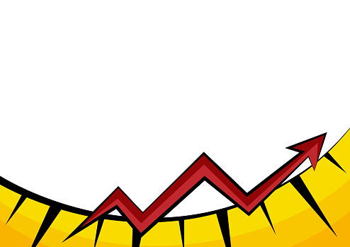 Abstract Graph Presenting Progress Moving Forward Improving Concept ...