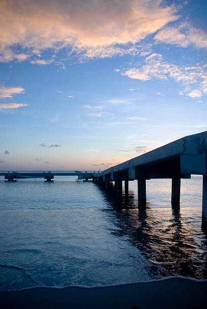 istock scenic beach with pier at Gros islet st lucia 133384573