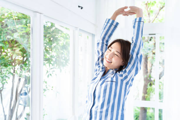 istock asian woman in night clothes 1333846023