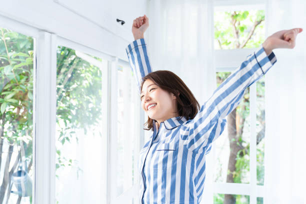 istock asian woman in night clothes 1333846061