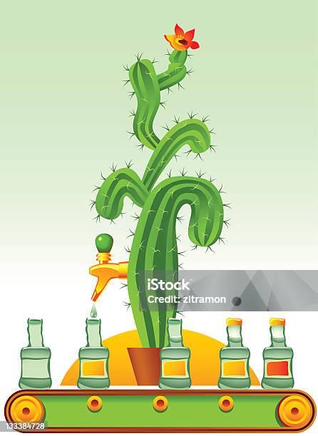 Текила — стоковая векторная графика и другие изображения на тему Алкоголь - напиток - Алкоголь - напиток, Без людей, Бутылка