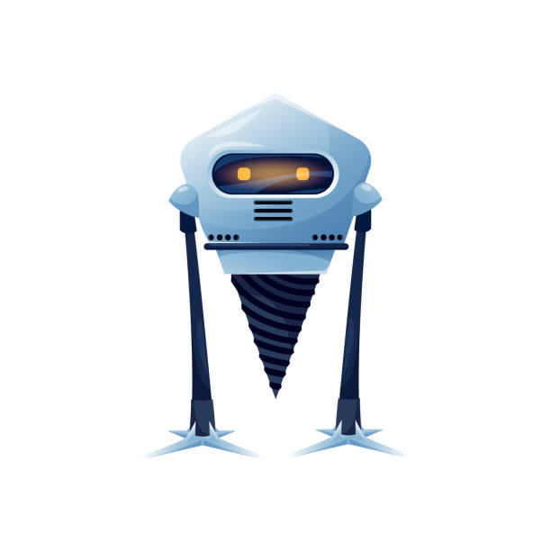 ロボット掘削機分離ロボットキャラクター - robot conformity toy retro revival点のイラスト素材／クリップアート素材／マンガ素材／アイコン素材