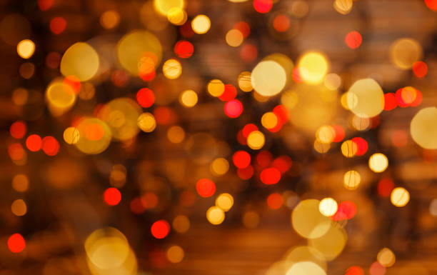 istock Holiday, beautiful shiny Christmas lights, glowing magic bokeh. 1333851858