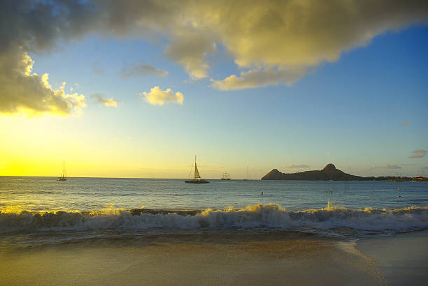 istock spectacular pigeon island and beach, St Lucia 133385487