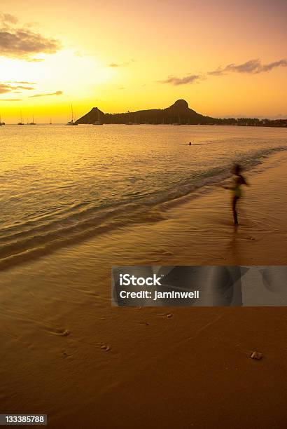 Saint Lucia Romantisches Reiseziel In Der Karibik Den Sie Auf Pigeon Island Bei Sonnenuntergang Stockfoto und mehr Bilder von Bild-Ambiente