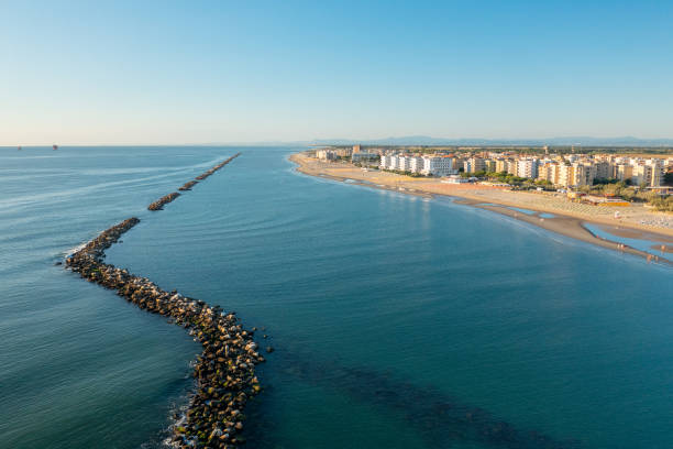 istock Nice drone shot of Adriatic coastline 1333876400