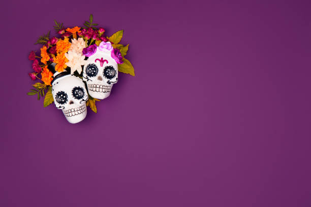 istock Day of the dead, Dia De Los Muertos Celebration Background 1333876487