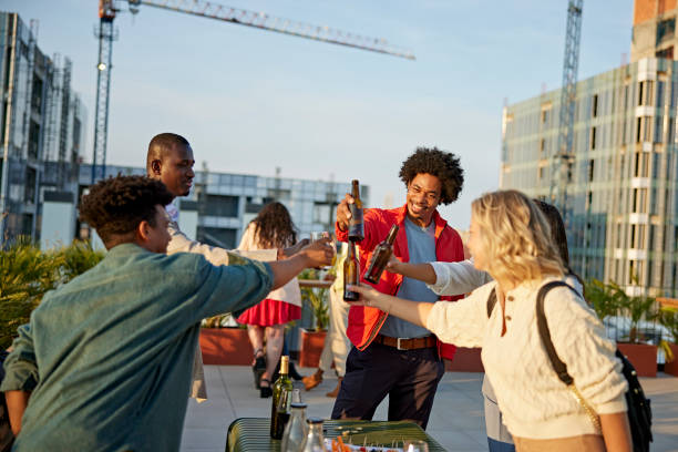 istock Cheerful Coworkers Enjoying Celebratory Toast After Work 1333877341