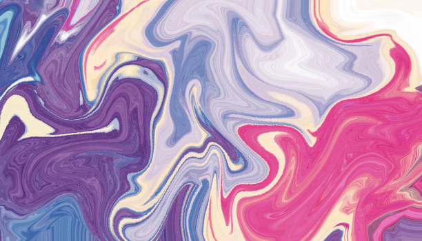 istock Abstract background. Liquid ink colors pattern, wallpaper artwork, digital watercolor art painting. Raster illustration 1333880637