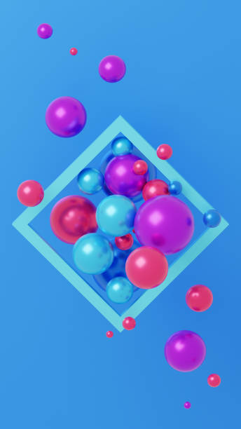 istock Vertical 3D illustration suitable for Instagram stories 1333884120