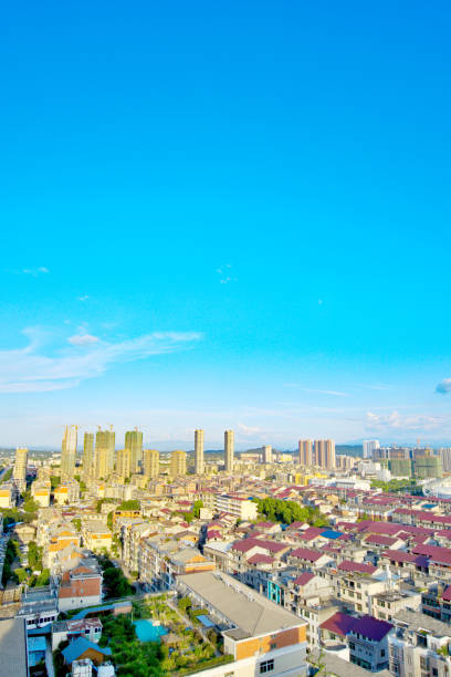 istock Dense residential area under the blue sky 1333887131