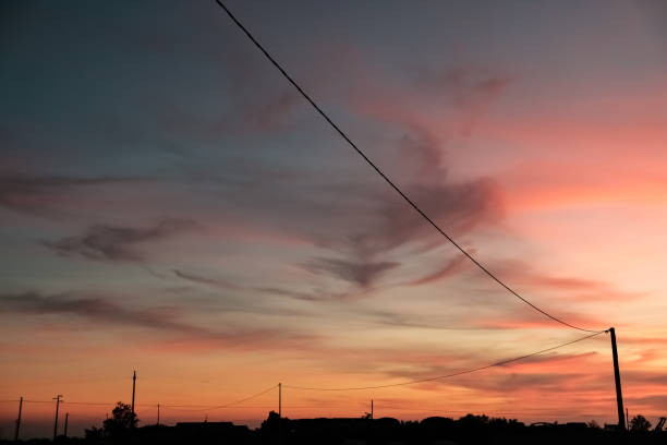 istock Sunset in the countryside 1333887675