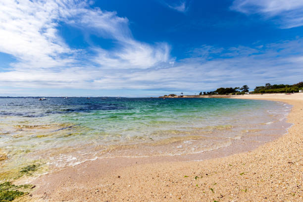 istock Beautiful empty beach at Bretagne, France 1333889573