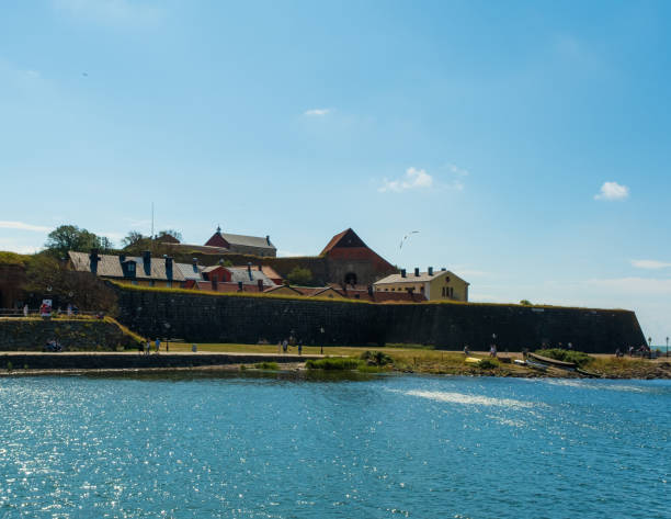Varberg fort as seen from kallbadhuset sweden