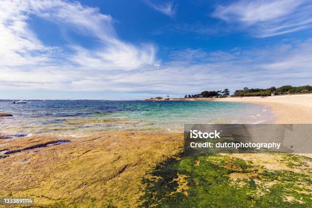 Beautiful Empty Beach At Bretagne France Stock Photo - Download Image Now - Lorient, Brittany - France, France