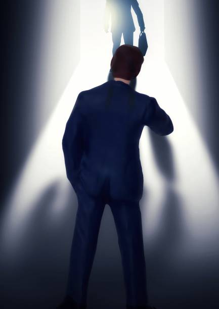 istock Illustration of a challenging businessman 1333893408