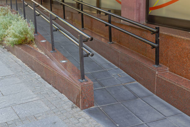 istock Wheelchair User Ramp 1333899064
