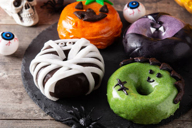 istock Assortmen of Halloween donuts 1333904686