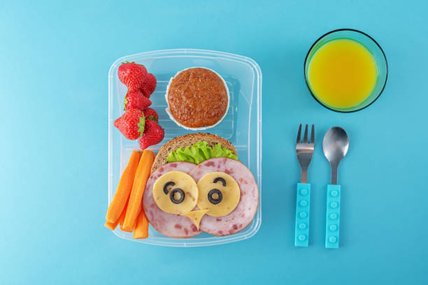 istock Kid's healthy breakfasts with funny faces 1333904771