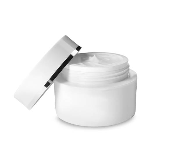 istock Jar of luxury face cream isolated on white 1333905379