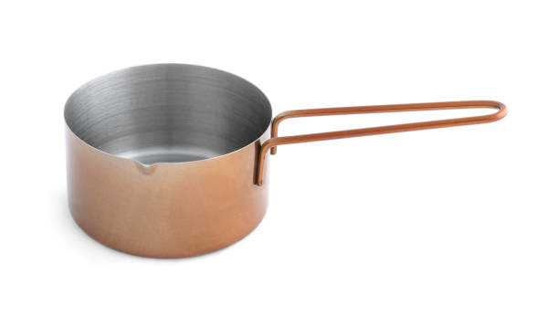 istock Empty metal small saucepan isolated on white 1333905591